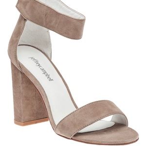 Jeffrey Campbell Lindsay Ankle Strap Sandal Suede